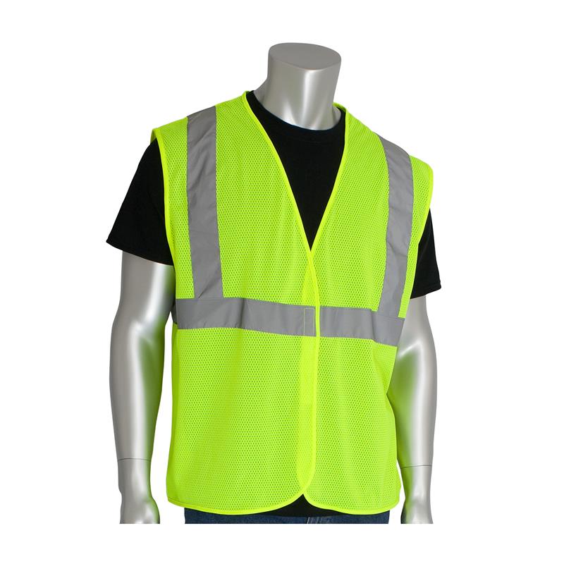 LIME ANSI CLASS 2 VALUE MESH VEST - Tagged Gloves